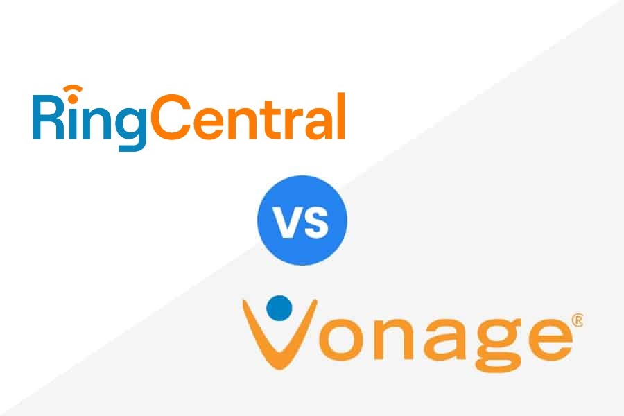 ringcentral vs vonage logo