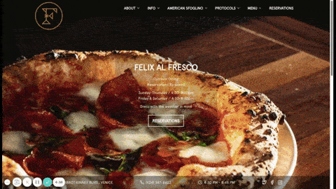 Felix Trattoria Restaurant website