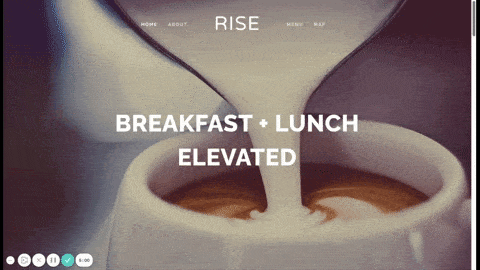 Rise minimalist website