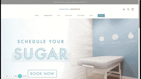 Sugared+Bronzed website