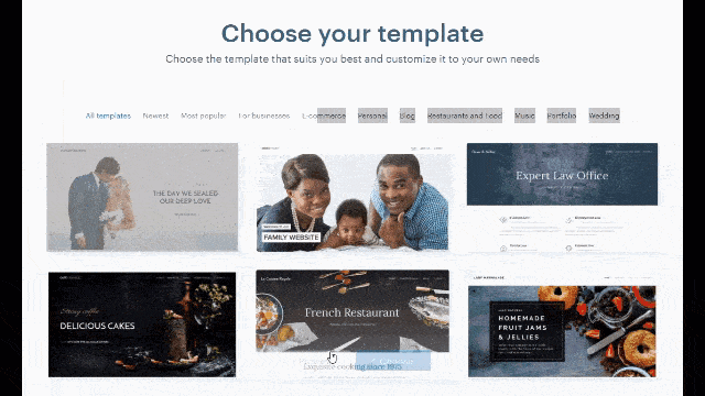Wix Afternoon Templates
