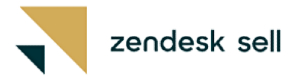 Zendesk Sell logo that links to the Zendesk Sell homepage in a new tab.
