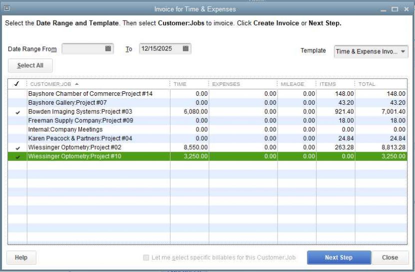 quickbooks hourly billing timer