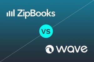 Zipbooks vs Wave logo.