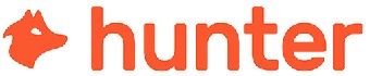 Hunter logo that links to the Hunter homepage in a new tab.