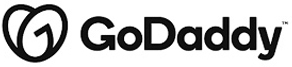 Godaddy logo that links to HubSpot homepage.