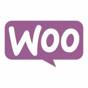 WooCommerce logo that links to the WooCommerce homepage in a new tab.