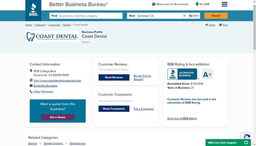 Example of a high-quality website backlink for local SEO.