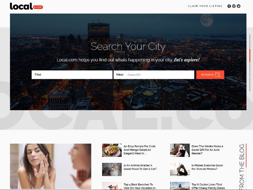 Local search your city form