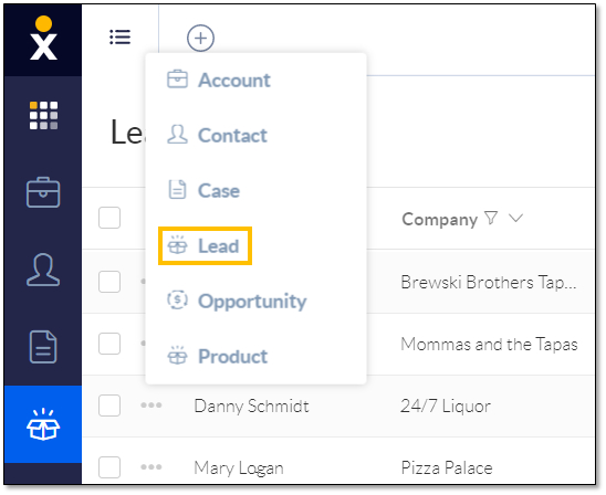 Nextiva leads settings interface