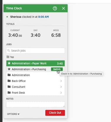 quickbooks time tracking for employees
