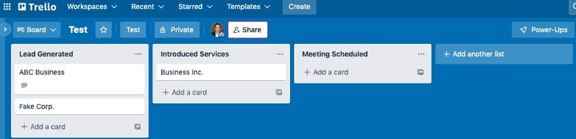 Trello drag and drop list in chronological order