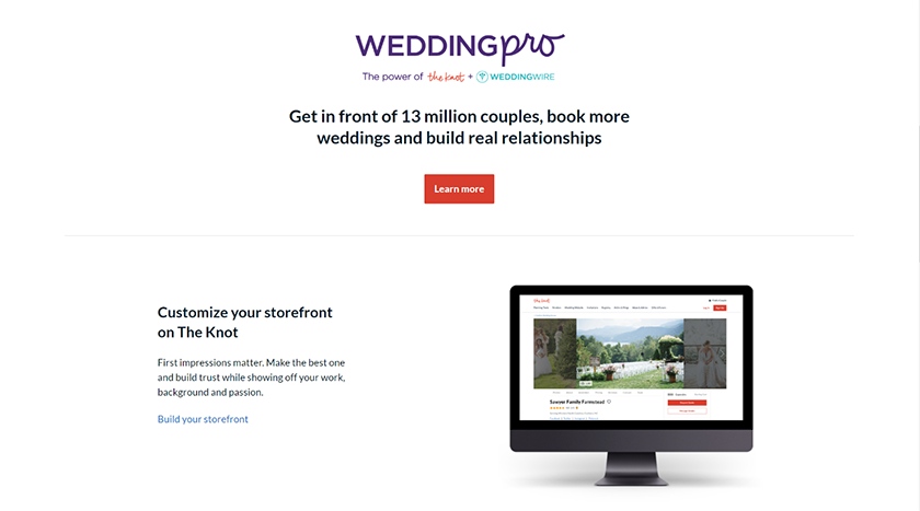 Wedding-related businesses cancreate a free listing on TheKnot.com.