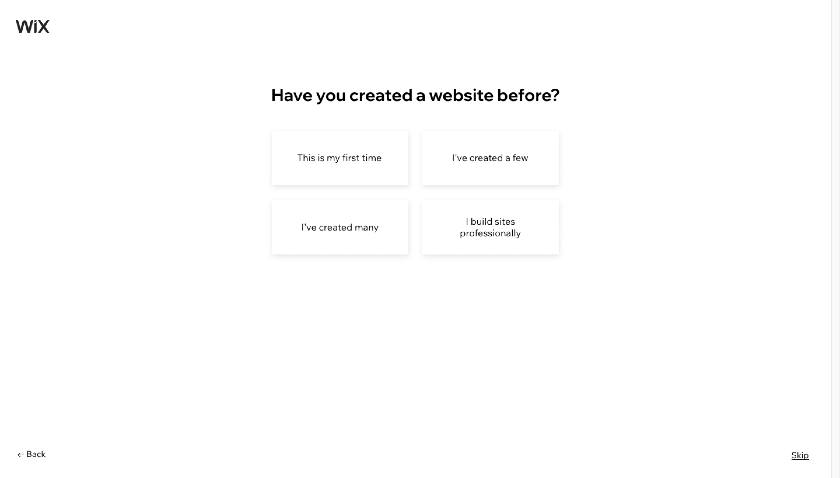 Wix question Have you created a website before
