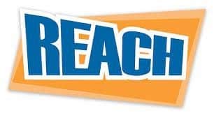 Reach logo that links to Reach website in a new tab.