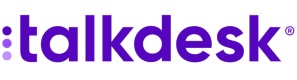 Talkdesk logo that links to the Talkdesk homepage in a new tab.