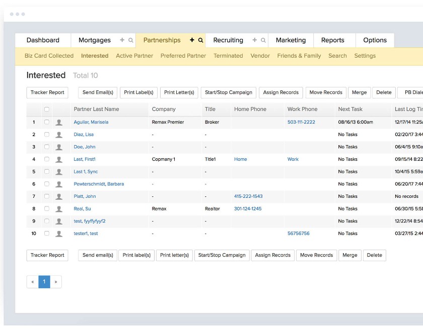 BNTouch referral partner management.