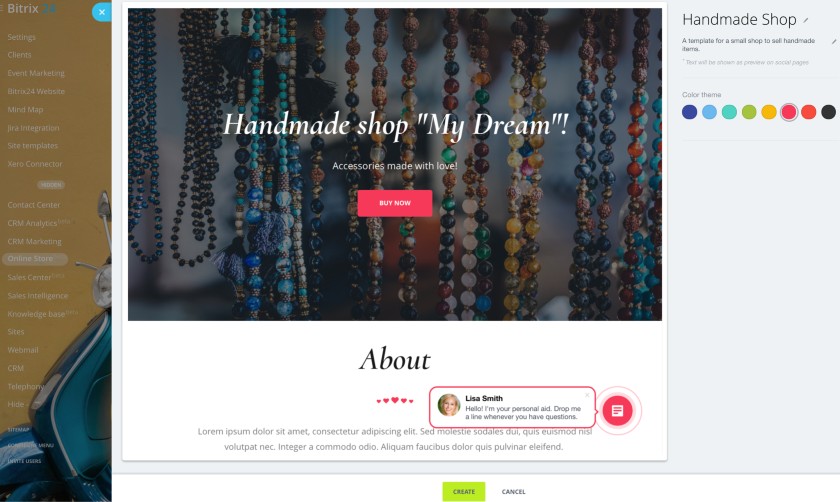 Bitrix24 Online Store Page