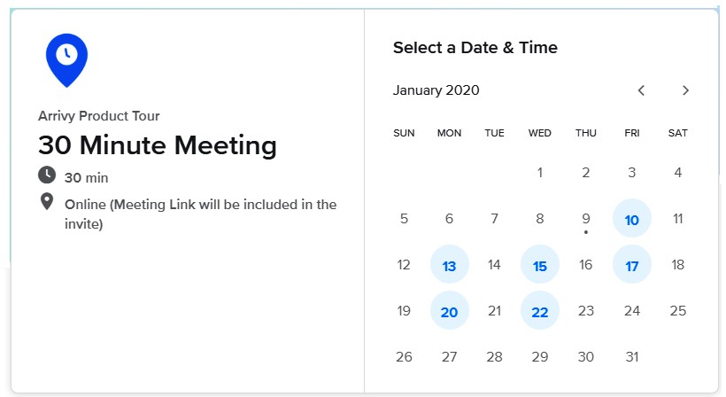 Calendly Scheduling Portal