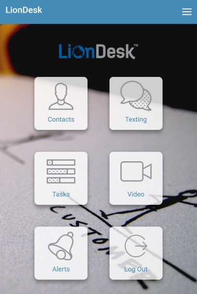 LionDesk Mobile Home Screen