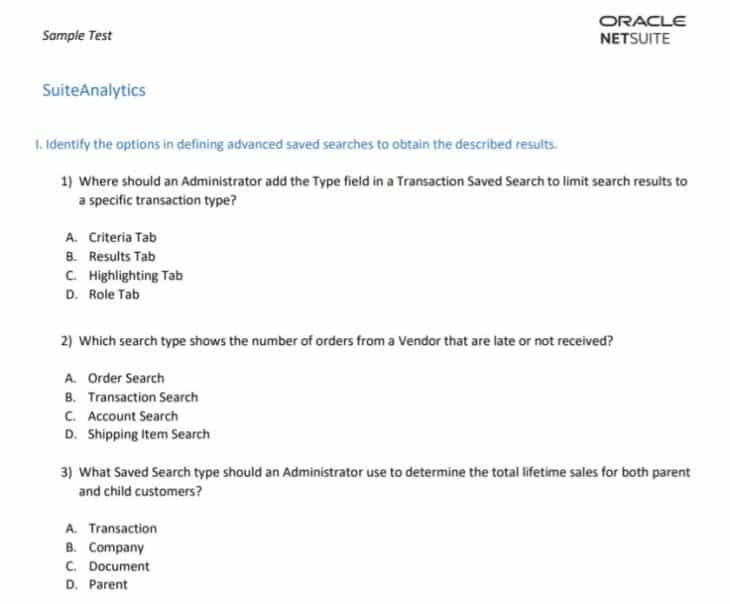 Reliable SuiteFoundation Exam Sample