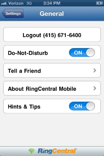 RingCentral do-not-disturb lets individuals screen calls automatically.