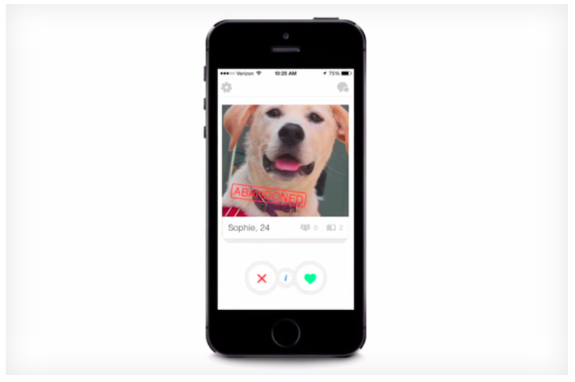 Tinder Adopt a Dog Campaign