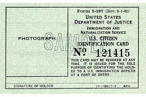  Citizen Identification Card.