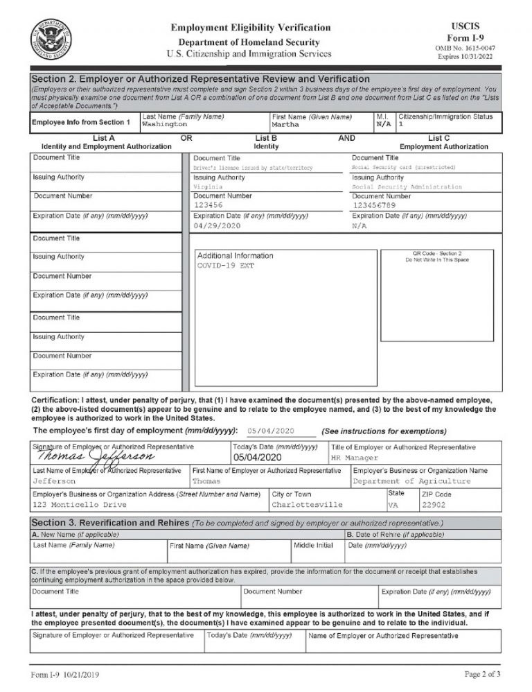 I9 Form Definition and Legal Requirements