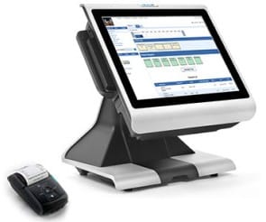 Showing Hotelogix software cash register.