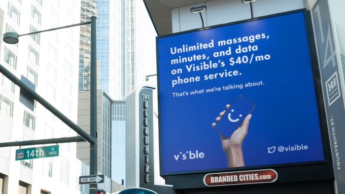 Visible Mobile advertisement