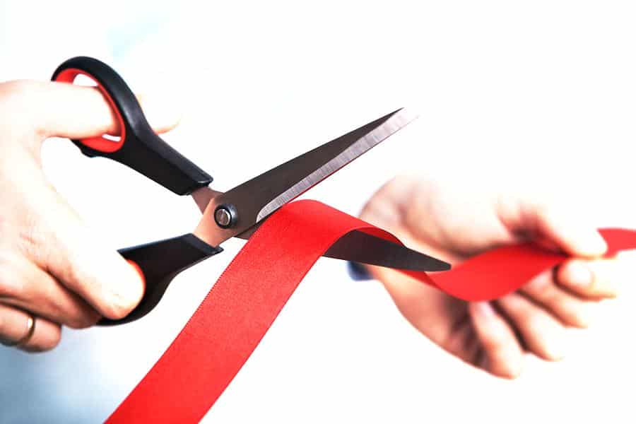 Ribbon cutting