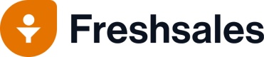 Freshsales logo that links to the Freshsales homepage in a new tab.