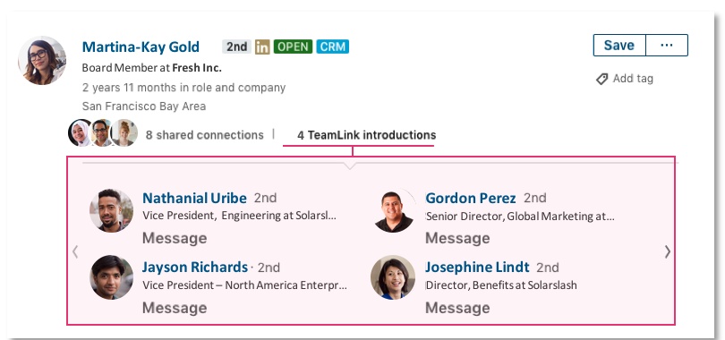 LinkedIn TeamLink introduction