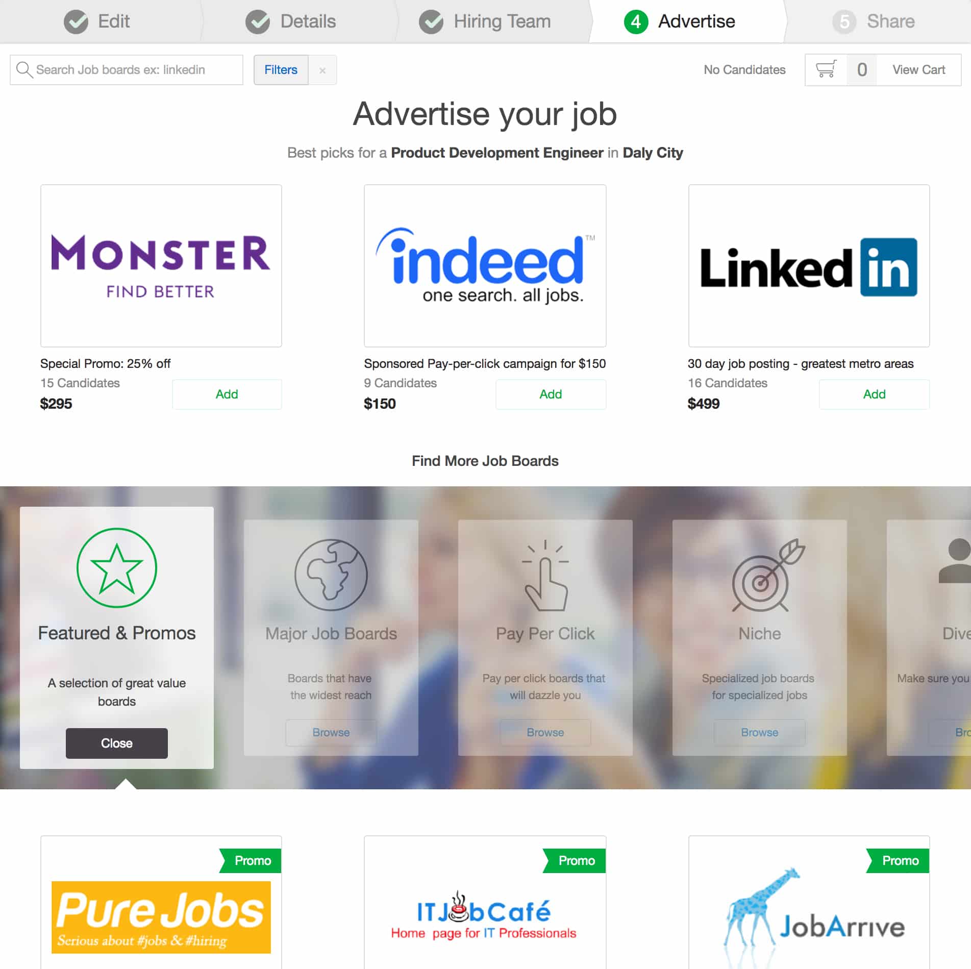 SmartRecruiters advertise page.