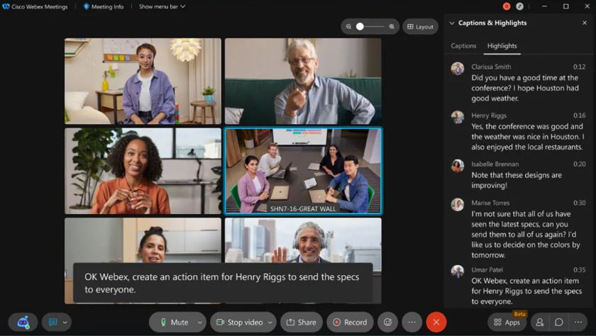 Webex by Cisco meeting engagement tools