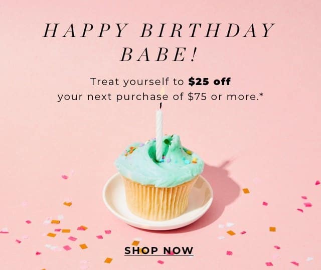 Sending Out Birthday and Special Event Discounts.