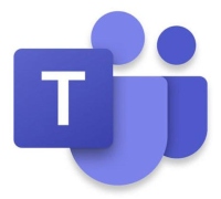 Microsoft Teams Logo that links to the Microsoft Teams homepage in a new tab.