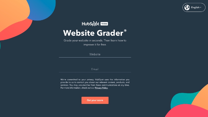 HubSpot Website Grader Feature