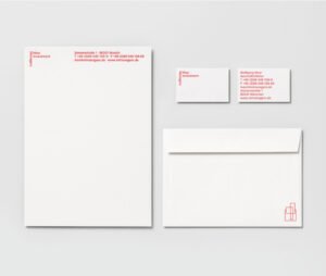A minimalist letterhead with all the company details on the header.