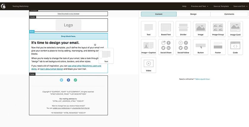 MailChimp email automation tool with free templates design