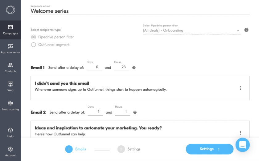 Pipedrive Drip Email Campaigns