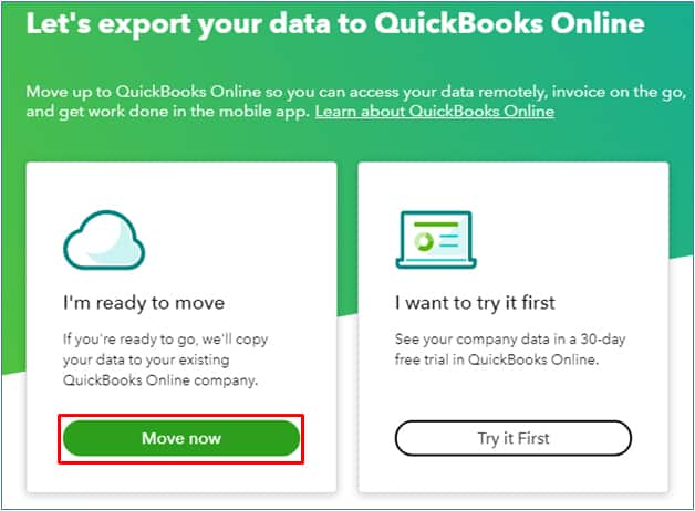 can you export quickbooks online to desktop