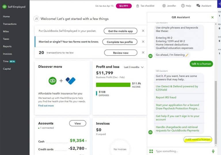 QuickBooks SelfEmployed Review Features & Pricing in 2022