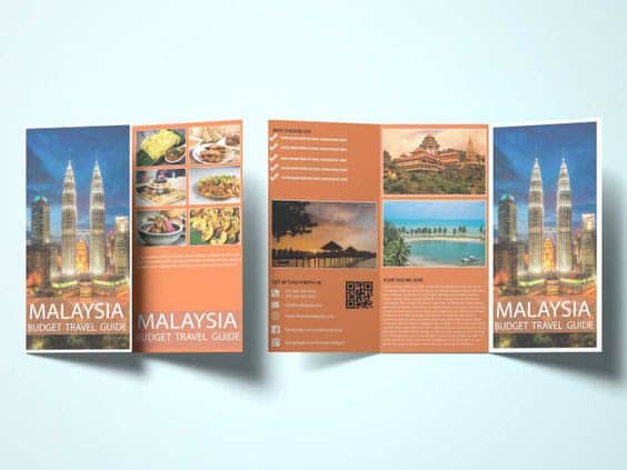 Screenshot of Travel Agency Brochure Example