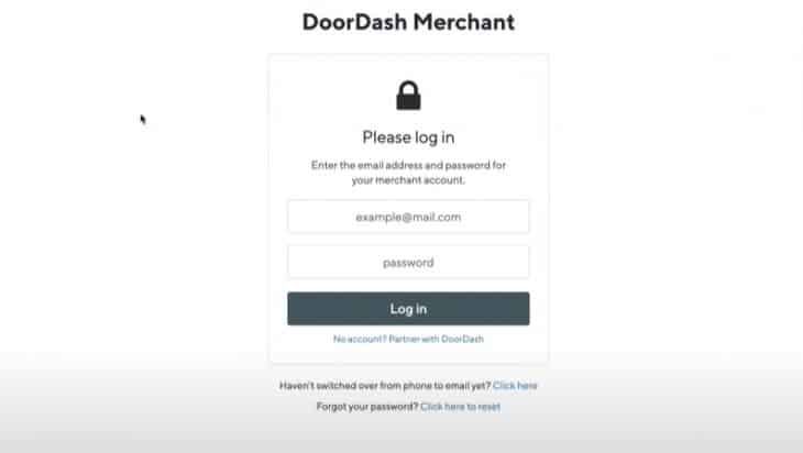 doordash merchant portal