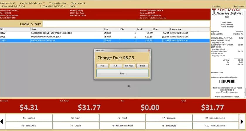 Screenshot of MPower POS Payment