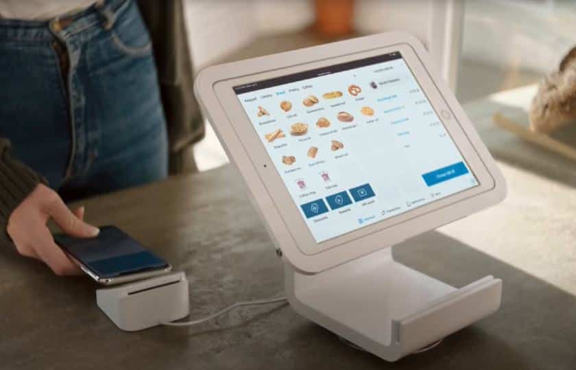 Screenshot of Paying Using Smartphone on Square Contactless Reader