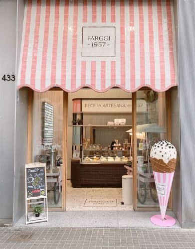 An ice cream store.