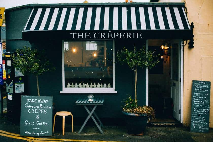 The Creperie store.